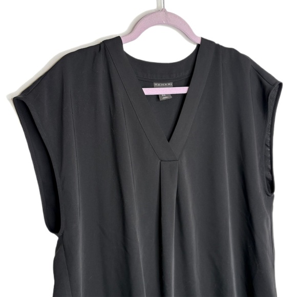Tahari Black Sleeveless Tunic - Picture 3 of 9
